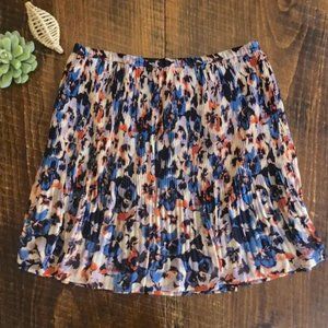 Elle | Pleated Chiffon Floral Skirt